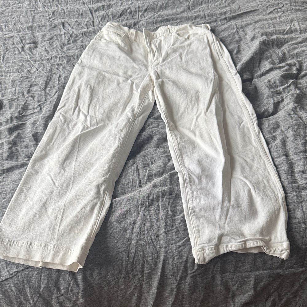 Madewell Ivory Boyfriend Jeans